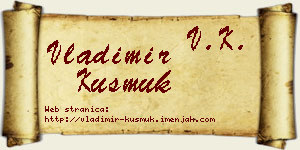 Vladimir Kusmuk vizit kartica